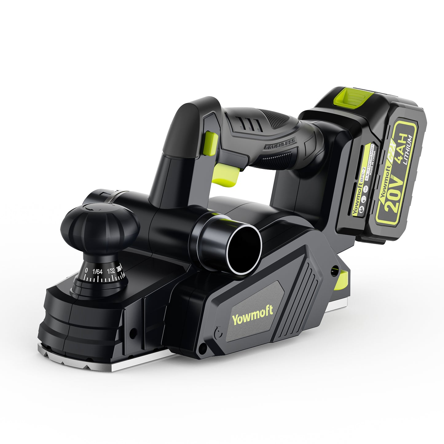 Yowmoft 20V C2X Series Cordless Planer BPC-2 Kit(with 4.0Ah battery and Charger)