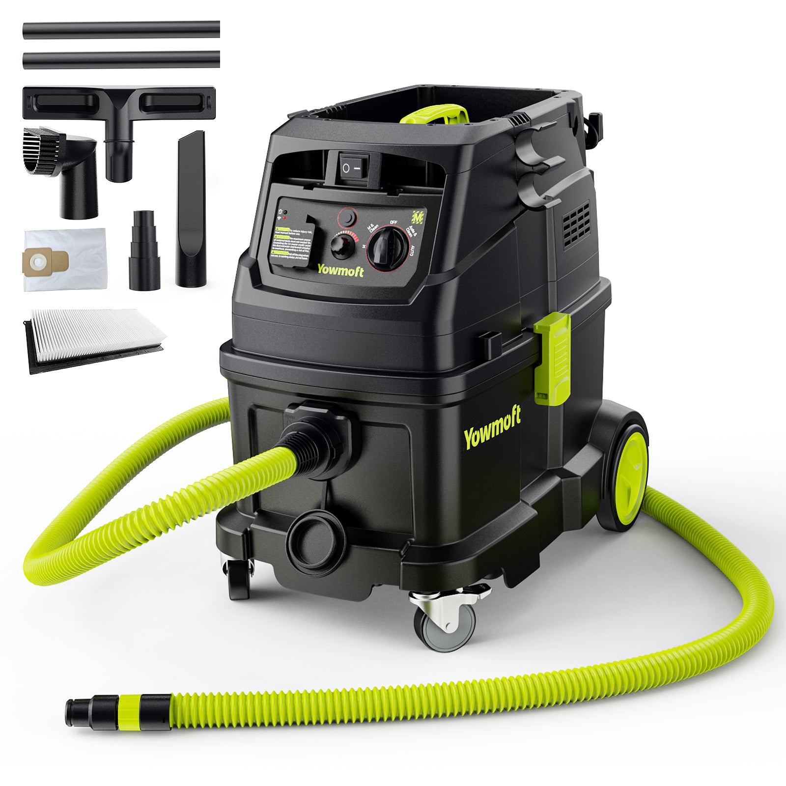 Yowmoft CoreVac CVMA40-S / CVMA40-T Dust Extractor– 40L M-Class | Auto-Clean | Basic or Trolley Version